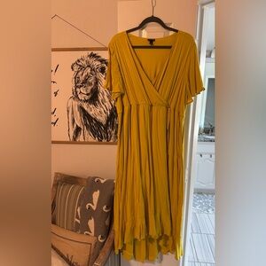 A-line Yellow dress. Torrid. Never worn